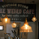 Helnys Clear Glass LED Pendant Light - Copper Nordic Modern Hanging Lamp