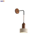 Helnys Adjustable LED Wall Sconce Stone Wood Nordic Modern Makeup Light Fixtures