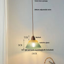 Helnys Nordic Green Glass LED Pendant Lamp for Modern Home Decor