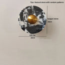 Helnys Round Stone LED Wall Lamp Sconce Shower White Ball G9 Bulb