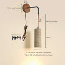 Helnys LED Wall Lamp in Walnut Yellow Travertine for Stair Living Room Lighting