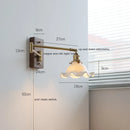 Helnys Right Totate LED Wall Lamp Beisde Pull Chain Switch Sconce Wandlamp
