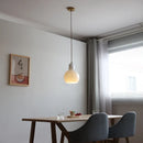 Helnys Glass Shell Pendant Light - Adjustable LED Hanging Lamp for Home and Commercial Spaces