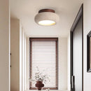 Helnys Round Stone LED Ceiling Lamp Industrial Vintage Ceiling Light Fixtures