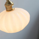 Helnys White Glass LED Wall Lights Nordic Modern Rotate Plug In Sconce Lamp