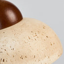 Helnys Yellow Travertine LED Pendant Lamp White Glass Nordic Modern Hang Lamp