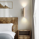 Helnys Wood Canopy LED Wall Lights - Nordic Modern Yellow Travertine Sconce