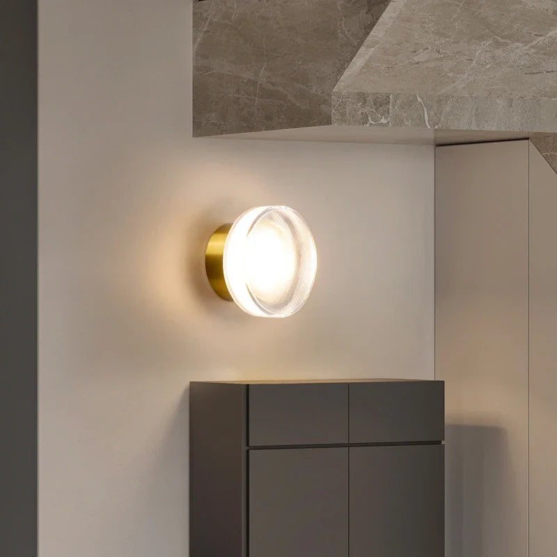 Helnys Modern LED Wall Sconce Acrylic Stair Aisle Bedroom Living Room Lamp