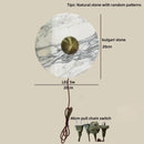 Helnys Square Bulgari Stone Wall Light for Living Room and Bedroom