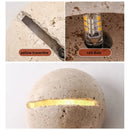 Helnys Wabi Sabi LED Wall Sconce Yellow Travertine Nordic Modern Ambient Mirror Light