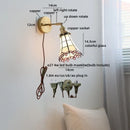 Helnys Glass LED Wall Sconce Switch Living Room Bedroom Kitchen Stair Light