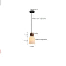 Helnys Walnut Ceramic LED Pendant Lights - Modern Nordic Style for Home & Commercial Lighting