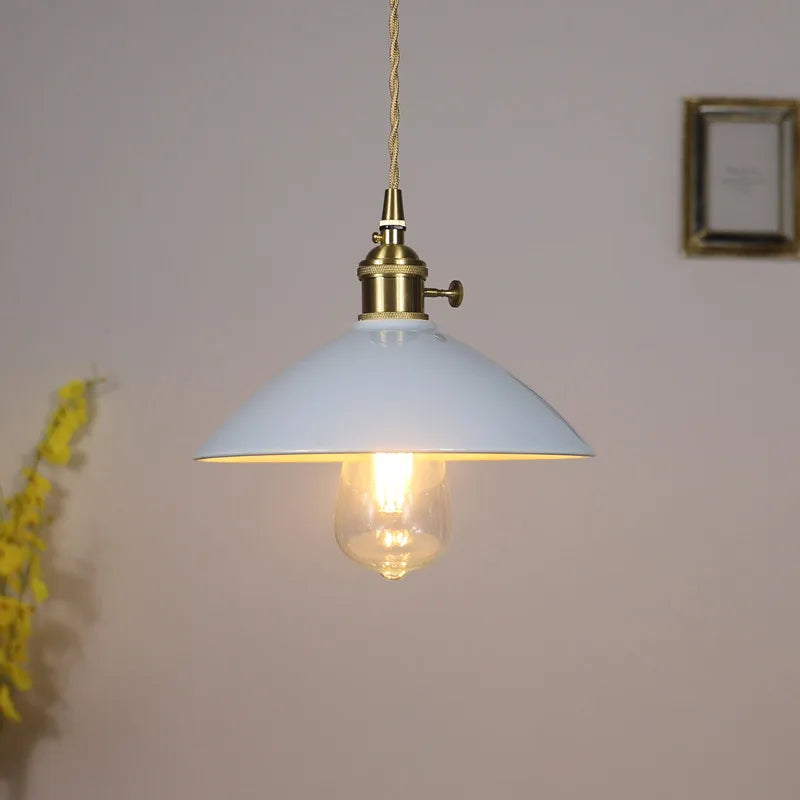 Helnys Ceramic Copper LED Pendant Lights - Nordic Style Hanglamp for Home Decor