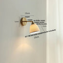 Helnys Ceramic LED Wall Lamp Sconce Up Down Rotate Modern Bathroom Mirror Light