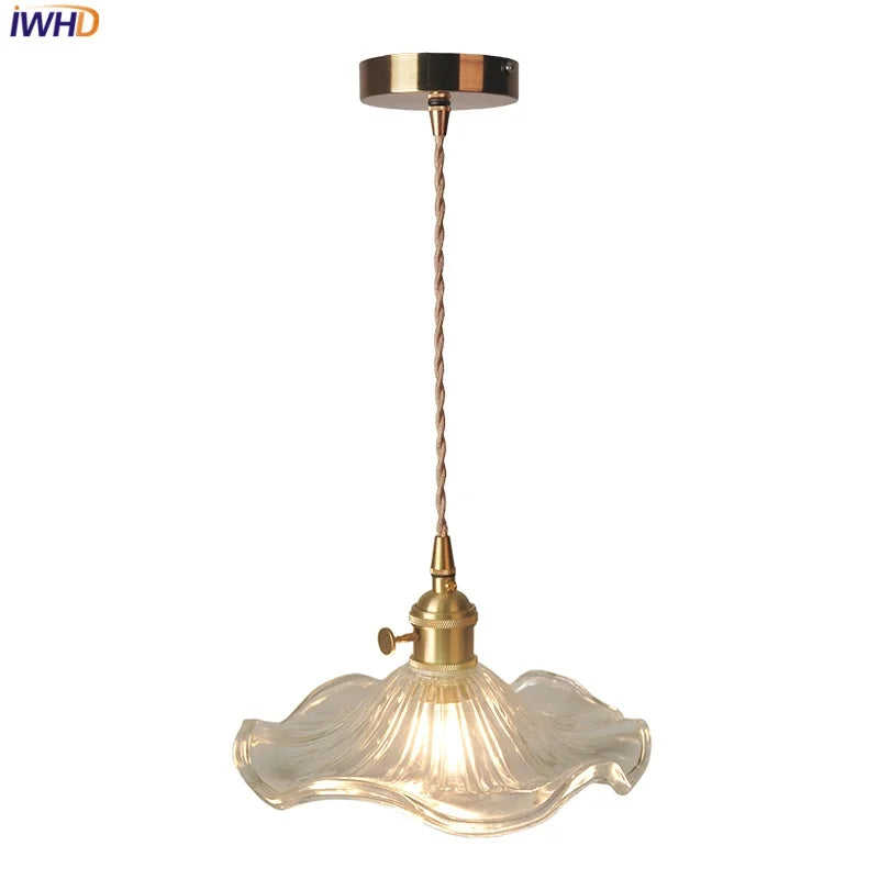 Helnys Clear Glass LED Pendant Light - Nordic Modern Design