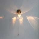 Helnys Clear Glass LED Wall Lamp Sconce, Modern Nordic Rotate Stair Light