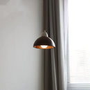 Helnys Walnut Wood Hanging Lamp with Ceramic Socket, Industrial Vintage LED Pendant Light