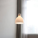 Helnys White Glass E27 LED Pendant Light Fixture Adjustable Hanging Lamp - Nordic Modern