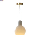 Helnys Glass Shell Pendant Light - Adjustable LED Hanging Lamp for Home and Commercial Spaces