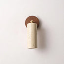 Helnys Copper LED Wall Light: Modern Nordic Stone Bedside Lamp for Study Hallway