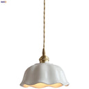 Helnys Ceramic LED Pendant Lamp with Adjustable Copper Socket