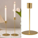 Nordic Metal Candle Holders in Golden Finish for Stylish Home Decor by Helnys