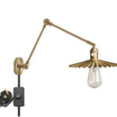 Helnys Copper Arm LED Wall Sconce Pull Chain Switch Nordic Luminaria