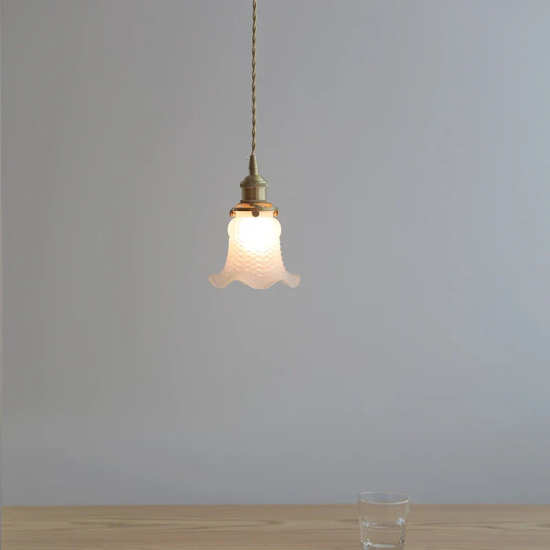 Helnys Copper Socket LED Pendant Lamp with Clear Glass Lampshade