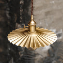 Helnys Nordic Copper LED Pendant Light with Knob Switch - Modern Hanging Lamp