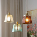 Helnys Copper Glass LED Pendant Lamp Nordic Modern Simple Hanging Light