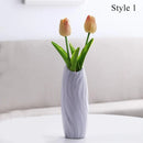 Helnys Nordic Ceramic-Style Flower Vase for Home Decor and Wedding Centerpieces