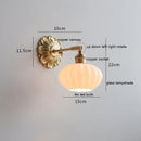 Helnys Nordic Copper LED Wall Lights Modern Indoor Lighting Stair Bathroom Bedroom Lamp
