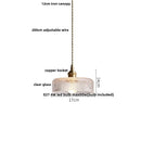 Helnys Clear Glass LED Pendant Lamp Modern Nordic Style Adjustable Hanging Light