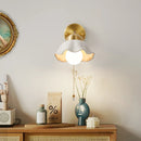 Helnys Copper LED Wall Light Fixture with Pull Chain Switch