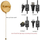 Helnys Copper LED Wall Sconce Amber Glass Ball Modern Applique Murale