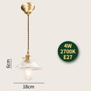 Helnys Diamond Glass LED Pendant Lamp for Indoor Lighting in Modern Nordic Style