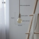 Helnys Ceramic LED Pendant Lamp Industrial Loft Vintage Hanging Light