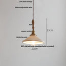 Helnys Adjustable LED Pendant Lights Ash Wood White Ceramic Nordic Hanging Lamp