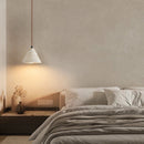 Helnys Wood Canopy LED Pendant Light Fixture Nordic Modern Hang Lamp