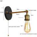 Helnys Gold Industrial LED Wall Lamps for Stair Light Fixtures
