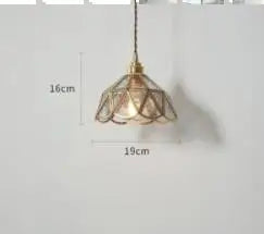 Helnys Blue Glass Pendant Lights for Bedroom Dinning Living Room