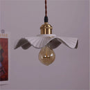 Helnys White Ceramic LED Pendant Light - Nordic Modern Design, Adjustable Hanging Lamp