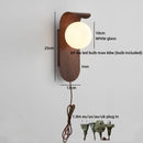 Helnys Glass Ball LED Wall Lamps - Bedroom Staircase Bathroom Mirror Light