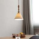 Helnys Ceramic Shade Copper LED Pendant Light - Modern Nordic Hanging Lamp
