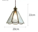 Helnys Big Glass Pendant Lights for Bedroom Dinning Living Room