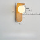 Helnys Glass Ball LED Wall Lamps - Bedroom Staircase Bathroom Mirror Light