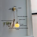 Helnys LED Wall Lamp White Ball Luxury Interior Lighting Fixtures