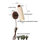 Helnys Travertine Stone LED Wall Sconce Up Down Rotatable Stair Light