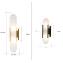 Helnys Nordic LED Wall Lamp Sconce with Marble Lampshade
