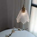 Helnys Nordic Glass Pendant Light for Dining Room, Illuminate Indoor Hanging Lamp